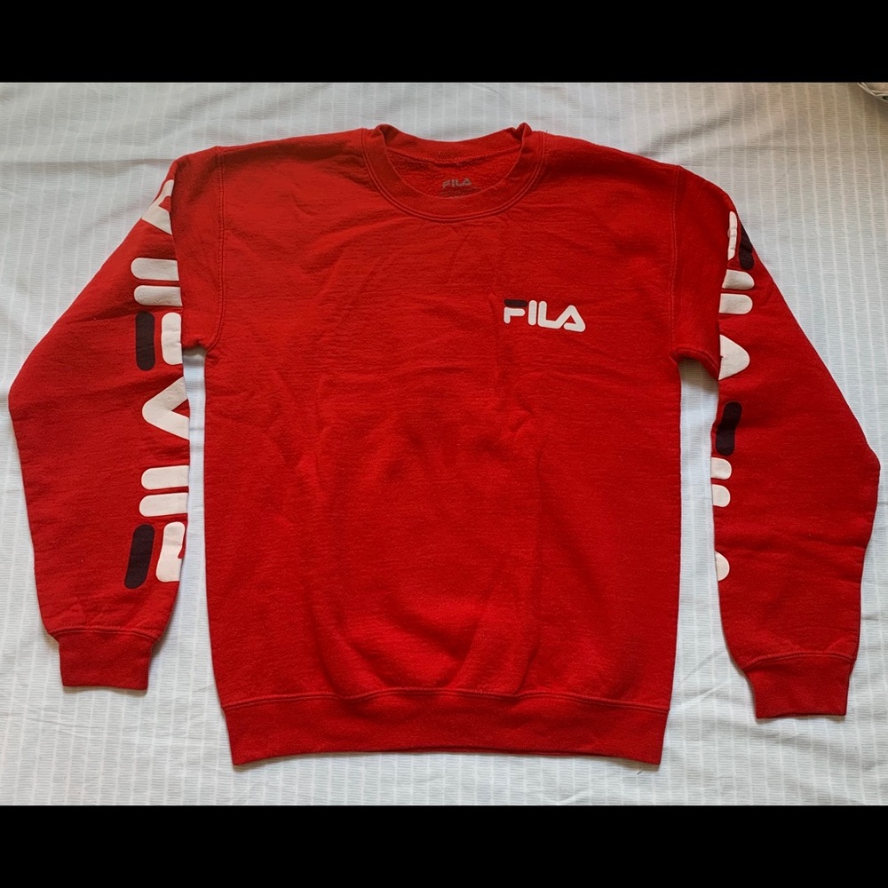 Fila red crewneck